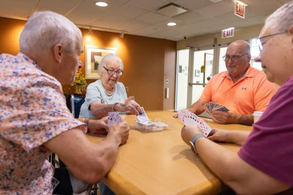 Central Baptist Village residents enjoying the benefits of staying social at our community