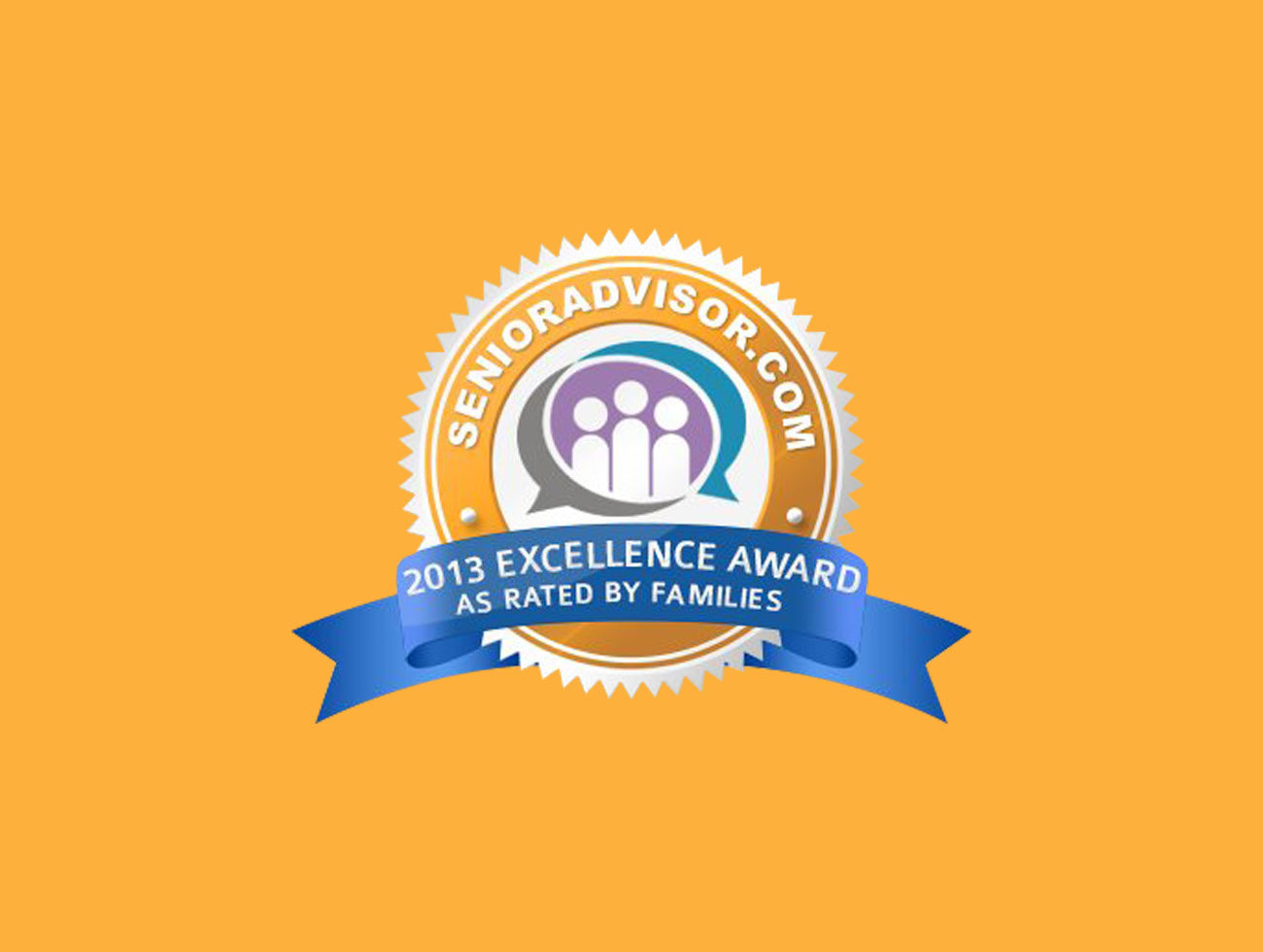 senioradvisor.com 2013 Excellence Award - As Rated By Families