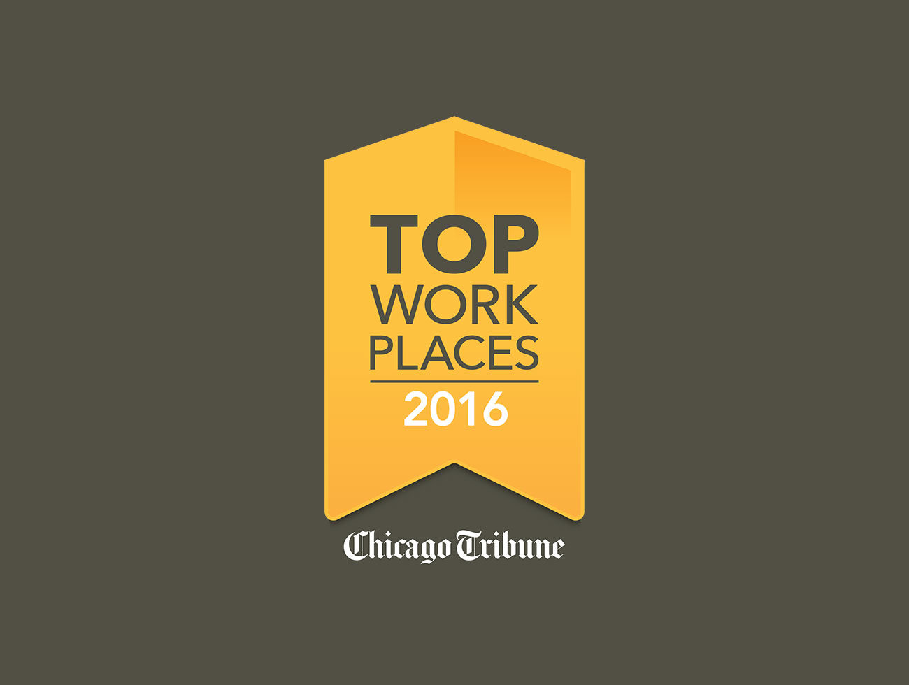 Top Work Places - 2016 Chicago Tribune