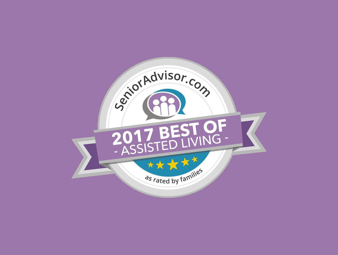 senioradvisor.com 2017 Best of Assisted Living as rated by families