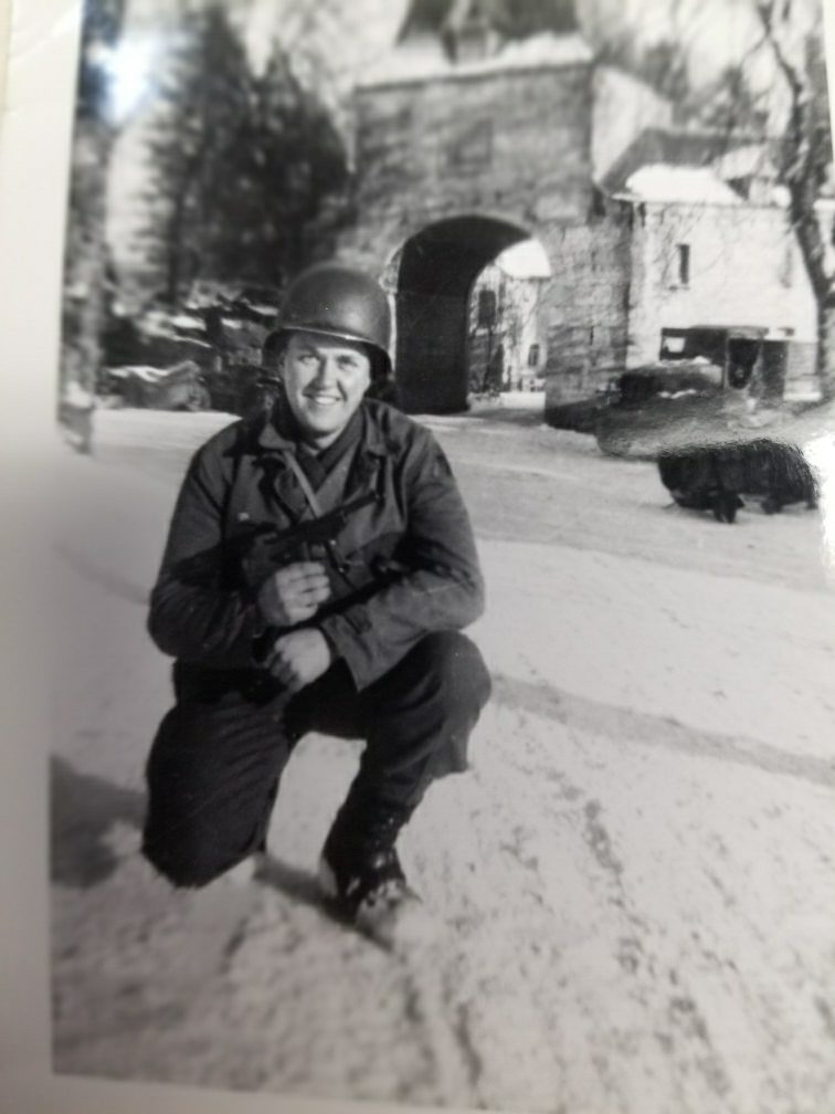 old photo of Charles Allen, a CBV resident, in military uniform