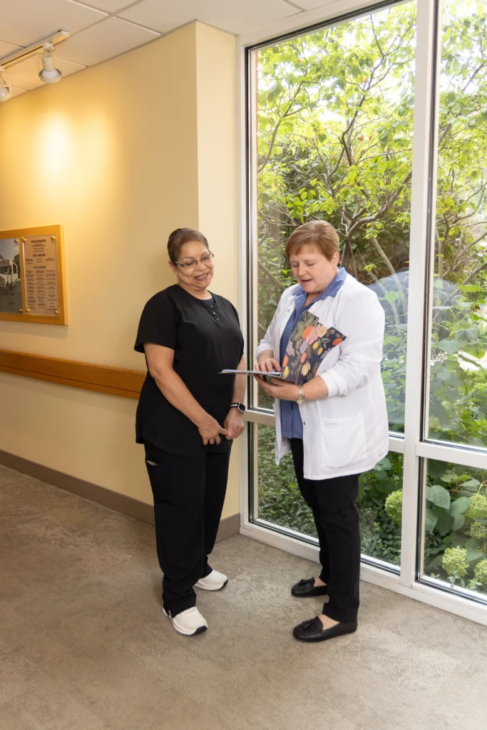 A medical staff member at Central Baptist Village, discussing what qualifies a patient for skilled nursing care in Illinois.