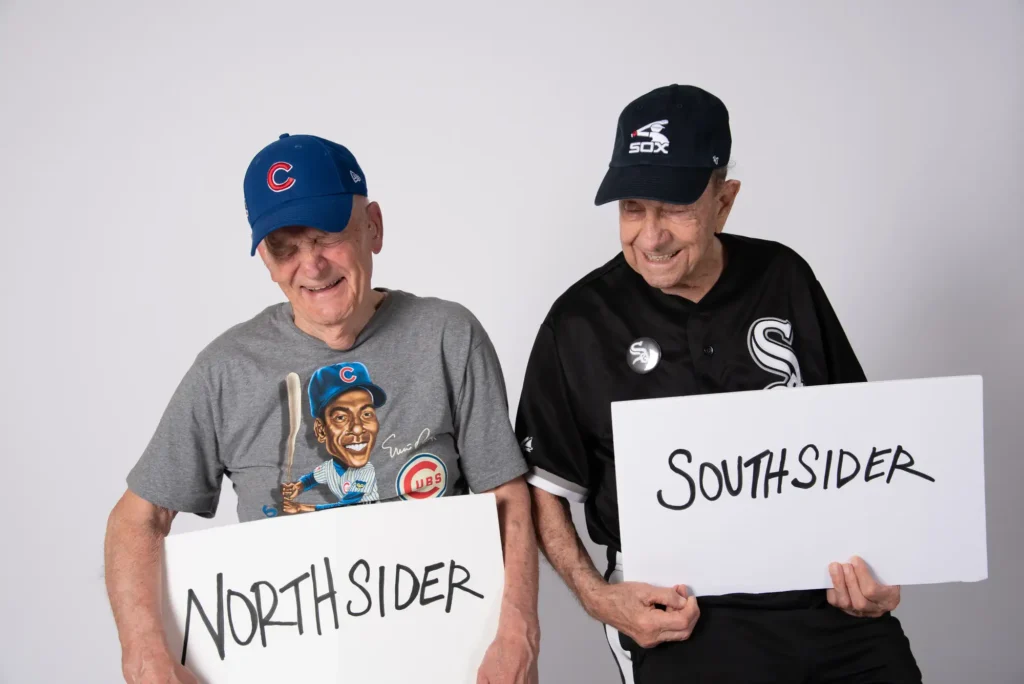 Baseball fans find common ground and friendship at Central Baptist Village in Norridge, Illinois.