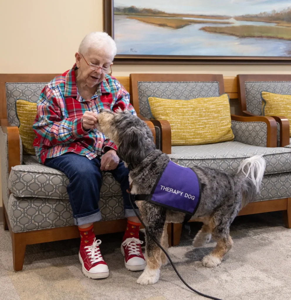 Pets add life enrichment to residents' souls at Central Baptist Village.